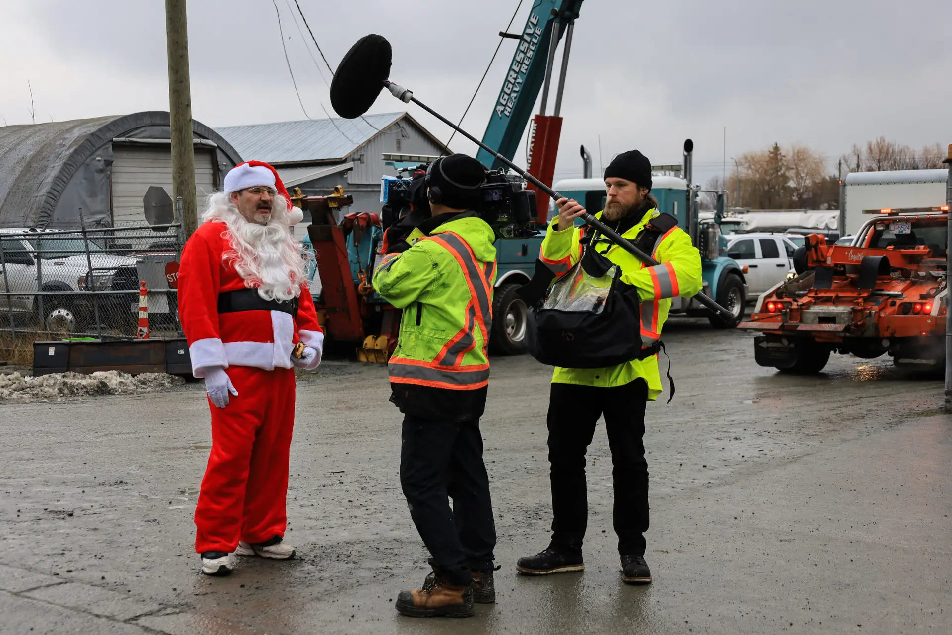 The Highway Thru Hell production team in action.